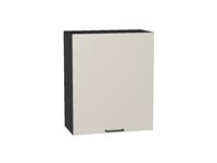 Шкаф верхний с 1-ой дверцей Флэт Graphite, Cashmere In 2S, 720, 600 В*Ш*Г 716*600*318, фасад ЛДСП  Cashmere In 2S, корпус  Graphite ms2510VVT_55767