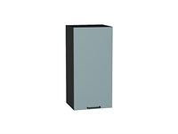Шкаф верхний с 1-ой дверцей Флэт Graphite, Grey-green In 2S, 720, 350 В*Ш*Г 716*350*318, фасад ЛДСП  Grey-green In 2S, корпус  Graphite ms2510VVT_65163