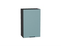 Шкаф верхний с 1-ой дверцей Флэт Graphite, Grey-green In 2S, 720, 450 В*Ш*Г 716*450*318, фасад ЛДСП  Grey-green In 2S, корпус  Graphite ms2510VVT_56908