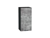Шкаф верхний с 1-ой дверцей Флэт Graphite, Temple Stone 2S, 720, 350 В*Ш*Г 716*350*318, фасад ЛДСП  Temple Stone 2S, корпус  Graphite ms2510VVT_65175
