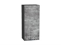 Шкаф верхний с 1-ой дверцей Флэт Graphite, Temple Stone 2S, 920, 400 В*Ш*Г 920*400*318, фасад ЛДСП  Temple Stone 2S, корпус  Graphite ms2510VVT_52632
