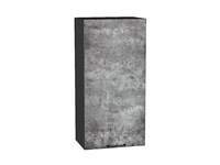 Шкаф верхний с 1-ой дверцей Флэт Graphite, Temple Stone 2S, 920, 450 В*Ш*Г 920*450*318, фасад ЛДСП  Temple Stone 2S, корпус  Graphite ms2510VVT_52633