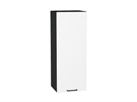 Шкаф верхний с 1-ой дверцей Флэт Graphite, White In 2S, 920, 350 В*Ш*Г 920*350*318, фасад ЛДСП  White In 2S, корпус  Graphite ms2510VVT_65152