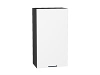Шкаф верхний с 1-ой дверцей Флэт Graphite, White In 2S, 920, 500 В*Ш*Г 920*500*318, фасад ЛДСП  White In 2S, корпус  Graphite ms2510VVT_55658