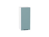 Шкаф верхний с 1-ой дверцей Флэт Белый, Grey-green In 2S, 720, 300 В*Ш*Г 716*300*318, фасад ЛДСП  Grey-green In 2S, корпус  Белый ms2510VVT_56895