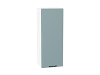 Шкаф верхний с 1-ой дверцей Флэт Белый, Grey-green In 2S, 920, 350 В*Ш*Г 920*350*318, фасад ЛДСП  Grey-green In 2S, корпус  Белый ms2510VVT_65160