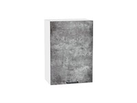 Шкаф верхний с 1-ой дверцей Флэт Белый, Temple Stone 2S, 720, 500 В*Ш*Г 716*500*318, фасад ЛДСП  Temple Stone 2S, корпус  Белый ms2510VVT_52619