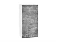 Шкаф верхний с 1-ой дверцей Флэт Белый, Temple Stone 2S, 920, 450 В*Ш*Г 920*450*318, фасад ЛДСП  Temple Stone 2S, корпус  Белый ms2510VVT_52623