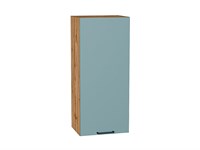 Шкаф верхний с 1-ой дверцей Флэт Дуб Вотан, Grey-green In 2S, 920, 400 В*Ш*Г 920*400*318, фасад ЛДСП  Grey-green In 2S, корпус  Дуб Вотан ms2510VVT_62436