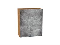 Шкаф верхний с 1-ой дверцей Флэт Дуб Вотан, Temple Stone 2S, 720, 600 В*Ш*Г 716*600*318, фасад ЛДСП  Temple Stone 2S, корпус  Дуб Вотан ms2510VVT_62452