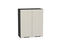 Шкаф верхний с 2-мя дверцами Флэт Graphite, Cashmere In 2S, 720, 600 В*Ш*Г 716*600*318, фасад ЛДСП  Cashmere In 2S, корпус  Graphite ms2510VVT_55777