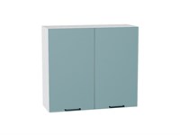 Шкаф верхний с 2-мя дверцами Флэт Белый, Grey-green In 2S, 720, 800 В*Ш*Г 716*800*318, фасад ЛДСП  Grey-green In 2S, корпус  Белый ms2510VVT_56917