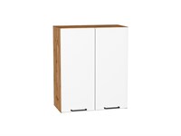 Шкаф верхний с 2-мя дверцами Флэт Дуб Вотан, White In 2S, 720, 600 В*Ш*Г 716*600*318, фасад ЛДСП  White In 2S, корпус  Дуб Вотан ms2510VVT_62463