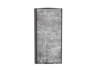Шкаф верхний торцевой Флэт Graphite, Temple Stone 2S, 920 В*Ш*Г 920*300*306, фасад ЛДСП  Temple Stone 2S, корпус  Graphite ms2510VVT_52659