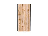 Шкаф верхний торцевой Флэт Graphite, Wotan Oak 2S, 920 В*Ш*Г 920*300*306, фасад ЛДСП  Wotan Oak 2S, корпус  Graphite ms2510VVT_52655