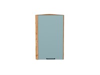 Шкаф верхний торцевой Флэт Дуб Вотан, Grey-green In 2S, 720 В*Ш*Г 716*300*306, фасад ЛДСП  Grey-green In 2S, корпус  Дуб Вотан ms2510VVT_62298