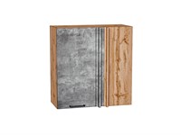 Шкаф верхний прямой угловой Флэт Дуб Вотан, Temple Stone 2S, 720 В*Ш*Г 716*700*345, фасад ЛДСП  Temple Stone 2S, корпус  Дуб Вотан ms2510VVT_62405