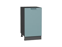 Шкаф нижний с 1-ой дверцей Флэт Graphite, Grey-green In 2S, 450 В*Ш*Г 816*450*478, фасад ЛДСП  Grey-green In 2S, корпус  Graphite ms2510VVT_56947
