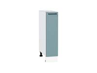 Шкаф нижний с 1-ой дверцей Флэт Белый, Grey-green In 2S, 200 В*Ш*Г 816*200*478, фасад ЛДСП  Grey-green In 2S, корпус  Белый ms2510VVT_66206