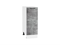 Шкаф нижний с 1-ой дверцей Флэт Белый, Temple Stone 2S, 300 В*Ш*Г 816*300*478, фасад ЛДСП  Temple Stone 2S, корпус  Белый ms2510VVT_52702