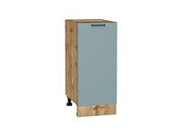 Шкаф нижний с 1-ой дверцей Флэт Дуб Вотан, Grey-green In 2S, 350 В*Ш*Г 816*350*478, фасад ЛДСП  Grey-green In 2S, корпус  Дуб Вотан ms2510VVT_65184
