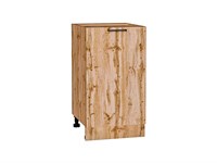 Шкаф нижний с 1-ой дверцей Флэт Дуб Вотан, Wotan Oak 2S, 450 В*Ш*Г 816*450*478, фасад ЛДСП  Wotan Oak 2S, корпус  Дуб Вотан ms2510VVT_62547
