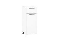 Шкаф нижний с 1-ой дверцей и ящиком Флэт Белый, White In 2S, 300 В*Ш*Г 816*300*478, фасад ЛДСП  White In 2S, корпус  Белый ms2510VVT_55682