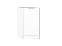 Шкаф нижний торцевой Флэт Белый, White In 2S В*Ш*Г 816*296*552, фасад ЛДСП  White In 2S, корпус  Белый ms2510VVT_55716