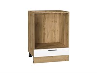 Шкаф нижний под духовку Флэт Дуб Вотан, White In 2S, 600 В*Ш*Г 816*600*476, фасад ЛДСП  White In 2S, корпус  Дуб Вотан ms2510VVT_62509
