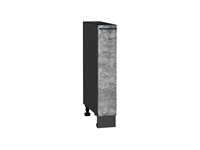 Шкаф нижний бутылочница Флэт Graphite, Temple Stone 2S, 150 В*Ш*Г 816*150*478, фасад ЛДСП  Temple Stone 2S, корпус  Graphite ms2510VVT_52674