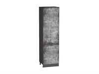 Шкаф пенал с 2-мя дверцами Флэт Graphite, Temple Stone 2S, 2140, 600 В*Ш*Г 2132*600*574, фасад ЛДСП  Temple Stone 2S, корпус  Graphite ms2510VVT_52785
