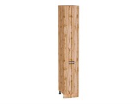Шкаф пенал с 2-мя дверцами Флэт Дуб Вотан, Wotan Oak 2S, 2340, 400 В*Ш*Г 2336*400*574, фасад ЛДСП  Wotan Oak 2S, корпус  Дуб Вотан ms2510VVT_62643