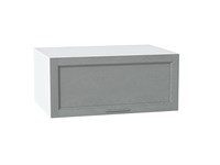 Шкаф верхний горизонтальный глубокий Сканди Белый, Grey Softwood, 800 В*Ш*Г 358*800*576, фасад МДФ  Grey Softwood, корпус  Белый ms2510VVT_45340