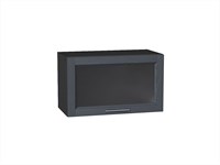 Шкаф верхний горизонтальный остекленный Сканди Graphite, Graphite Softwood, 600 В*Ш*Г 358*600*320, фасад МДФ/Стекло  Graphite Softwood, корпус  Graphite ms2510VVT_41279