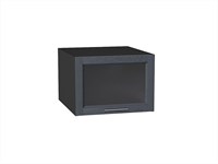 Шкаф верхний горизонтальный остекленный глубокий Сканди Graphite, Graphite Softwood, 500 В*Ш*Г 358*500*576, фасад МДФ/Стекло  Graphite Softwood, корпус  Graphite ms2510VVT_45350
