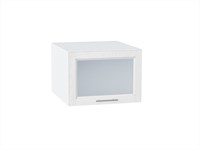 Шкаф верхний горизонтальный остекленный глубокий Сканди Белый, White Softwood, 500 В*Ш*Г 358*500*576, фасад МДФ/Стекло  White Softwood, корпус  Белый ms2510VVT_56130