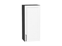 Шкаф верхний с 1-ой дверцей Сканди Graphite, White Silkwood, 920, 400 В*Ш*Г 920*400*320, фасад МДФ  White Silkwood, корпус  Graphite ms2510VVT_70200