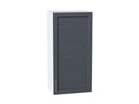 Шкаф верхний с 1-ой дверцей Сканди Белый, Graphite Softwood, 920, 450 В*Ш*Г 920*450*320, фасад МДФ  Graphite Softwood, корпус  Белый ms2510VVT_41391