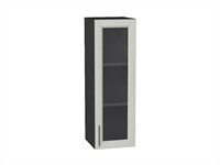 Шкаф верхний с 1-ой остекленной дверцей Сканди Graphite, Cappuccino Softwood, 920, 300 В*Ш*Г 920*300*320, фасад МДФ/Стекло  Cappuccino Softwood, корпус  Graphite ms2510VVT_41471