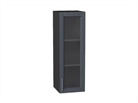 Шкаф верхний с 1-ой остекленной дверцей Сканди Graphite, Graphite Softwood, 920, 300 В*Ш*Г 920*300*320, фасад МДФ/Стекло  Graphite Softwood, корпус  Graphite ms2510VVT_41473