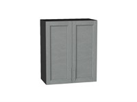 Шкаф верхний с 2-мя дверцами Сканди Graphite, Grey Softwood, 720, 600 В*Ш*Г 716*600*320, фасад МДФ  Grey Softwood, корпус  Graphite ms2510VVT_41590