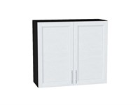 Шкаф верхний с 2-мя дверцами Сканди Graphite, White Softwood, 720, 800 В*Ш*Г 716*800*318, фасад МДФ  White Softwood, корпус  Graphite ms2510VVT_56178