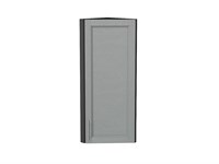 Шкаф верхний торцевой Сканди Graphite, Grey Softwood, 920 В*Ш*Г 920*300*306, фасад МДФ  Grey Softwood, корпус  Graphite ms2510VVT_48963