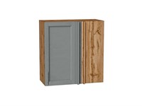 Шкаф верхний прямой угловой Сканди Дуб Вотан, Grey Softwood, 720 В*Ш*Г 716*700*345, фасад МДФ  Grey Softwood, корпус  Дуб Вотан ms2510VVT_62866