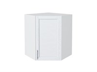 Шкаф верхний угловой Сканди Белый, White Softwood, 720 В*Ш*Г 716*600*600, фасад МДФ  White Softwood, корпус  Белый ms2510VVT_56225