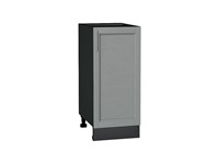 Шкаф нижний с 1-ой дверцей Сканди Graphite, Grey Softwood, 350 В*Ш*Г 816*350*480, фасад МДФ  Grey Softwood, корпус  Graphite ms2510VVT_65224