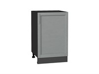 Шкаф нижний с 1-ой дверцей Сканди Graphite, Grey Softwood, 500 В*Ш*Г 816*500*480, фасад МДФ  Grey Softwood, корпус  Graphite ms2510VVT_41839