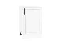 Шкаф нижний с 1-ой дверцей Сканди Белый, White Silkwood, 500 В*Ш*Г 816*500*480, фасад МДФ  White Silkwood, корпус  Белый ms2510VVT_70290