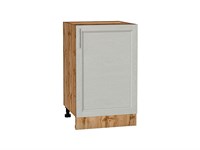 Шкаф нижний с 1-ой дверцей Сканди Дуб Вотан, Cappuccino Softwood, 500 В*Ш*Г 816*500*480, фасад МДФ  Cappuccino Softwood, корпус  Дуб Вотан ms2510VVT_63016