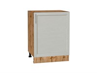 Шкаф нижний с 1-ой дверцей Сканди Дуб Вотан, Cappuccino Softwood, 600 В*Ш*Г 816*600*480, фасад МДФ  Cappuccino Softwood, корпус  Дуб Вотан ms2510VVT_63017
